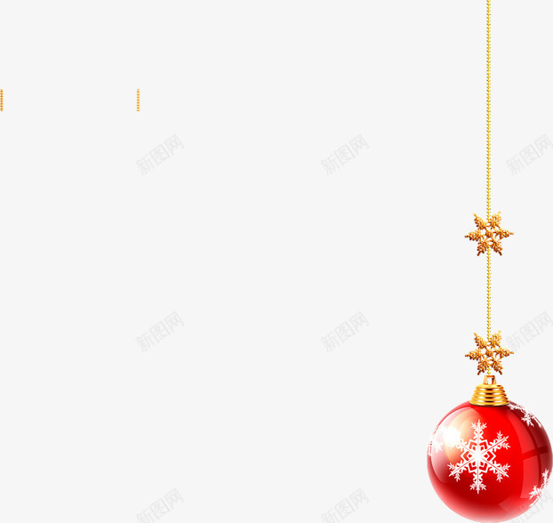 创意圣诞节元素合成红色的彩球png免抠素材_88icon https://88icon.com 元素 创意 合成 圣诞节 彩球 红色