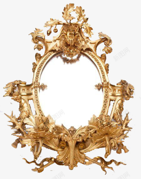 精致镜框png免抠素材_88icon https://88icon.com 产品实物 外框 金色 金雕 镜框