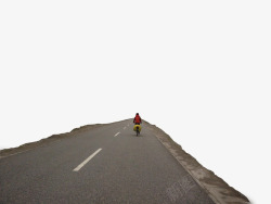 公路骑行旅行远方的路场景高清图片
