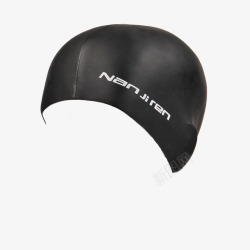 专业男士泳衣泳帽硅胶舒适专业泳帽黑色高清图片