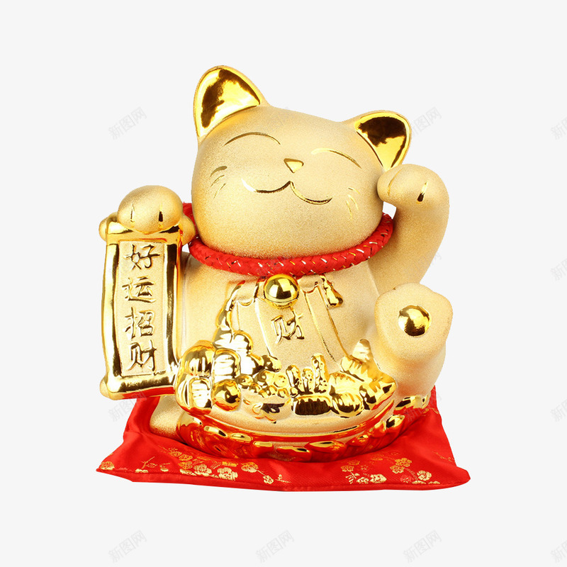 好运招财金色招财猫png免抠素材_88icon https://88icon.com 好运图 好运招财 富贵 财富 财源广进 金色 金色招财猫