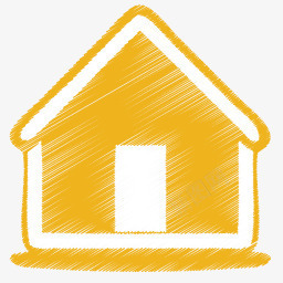 房子主页免抠png黄色的返回首页图标图标