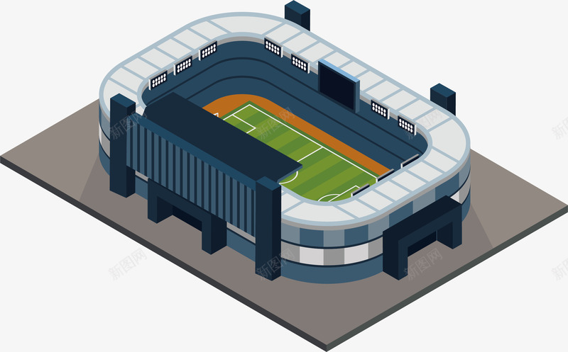 高端体育足球场地矢量图ai免抠素材_88icon https://88icon.com 3D 世界杯 体育 场地 比分牌 球类 矢量图设计 绿茵场 设计 足球 运动 高端体育足球场地 矢量图