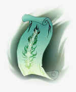 中国风发光符咒装饰图标图标