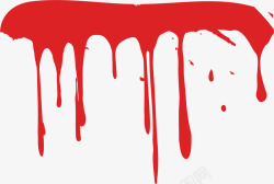 红色喷溅背景流淌的血液矢量图高清图片