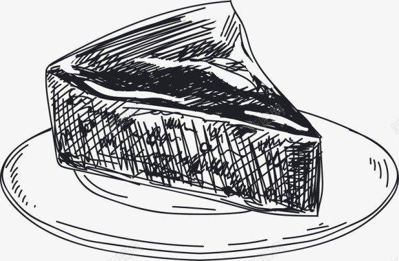 蛋糕图片手绘美食矢量图图标图标