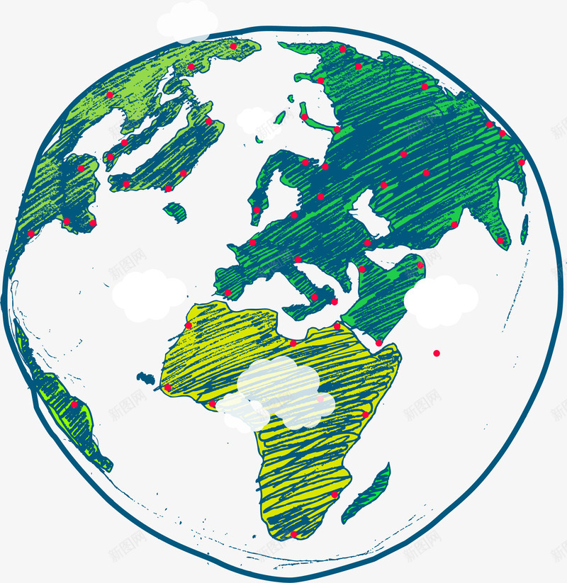 绿色地球矢量图eps免抠素材_88icon https://88icon.com 地球 无污染 爱护唯一家园 生态环保 绿色环保生态科技大自然 矢量图