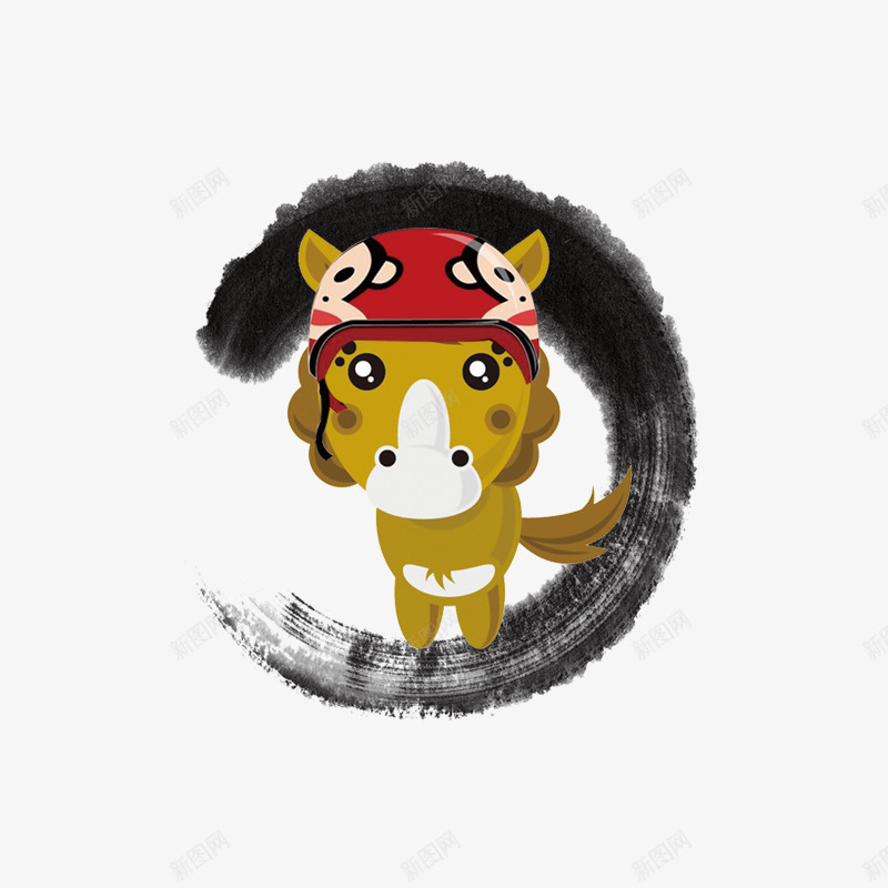 猴年版生肖马png免抠素材_88icon https://88icon.com 十二生肖 年货 年货节 拜年 猴年版生肖 阿里年货节