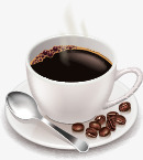 咖啡矢量图eps免抠素材_88icon https://88icon.com 勺子 咖啡 咖啡豆 杯子 盘子 矢量图 碟子 简笔咖啡豆