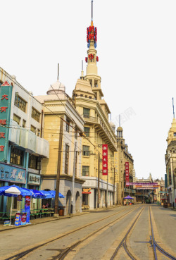 老上海南京路上海怀旧建筑高清图片