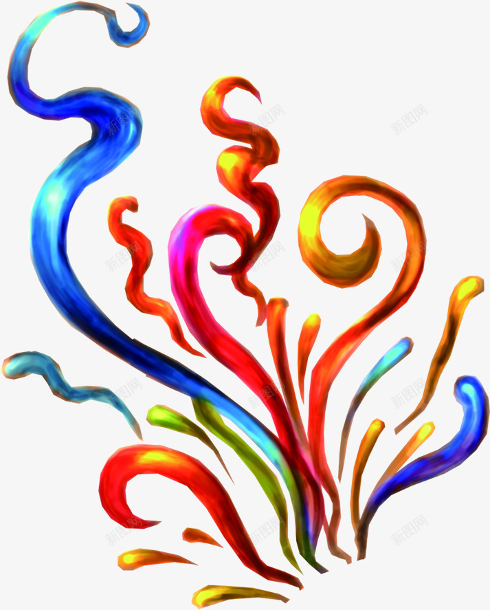 彩色油画线条国庆png免抠素材_88icon https://88icon.com 国庆 彩色 油画 线条