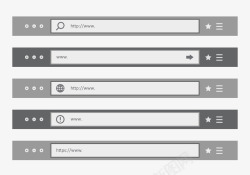 网页搜索栏灰色主题栏矢量图高清图片