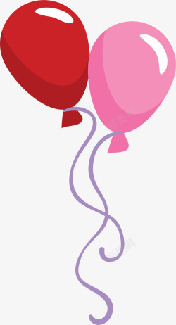 粉色闪耀情人节气球素材