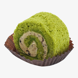 绿色蛋糕卷皮素材