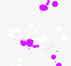 创意紫色涂鸦海报素材