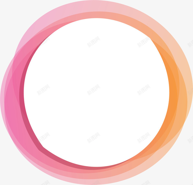 粉橘色圆圈装饰框矢量图ai免抠素材_88icon https://88icon.com 标题框 矢量png 粉橘色 粉橘色边框 艺术感 装饰框 矢量图