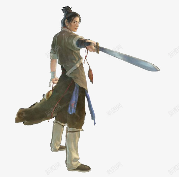 中国风彩色水墨画剑客png免抠素材_88icon https://88icon.com 中国风 剑仙 剑客 古代大侠 古典 古风男 手绘 武侠 武侠古典 武功 水墨 水墨剑客 江湖 男剑客