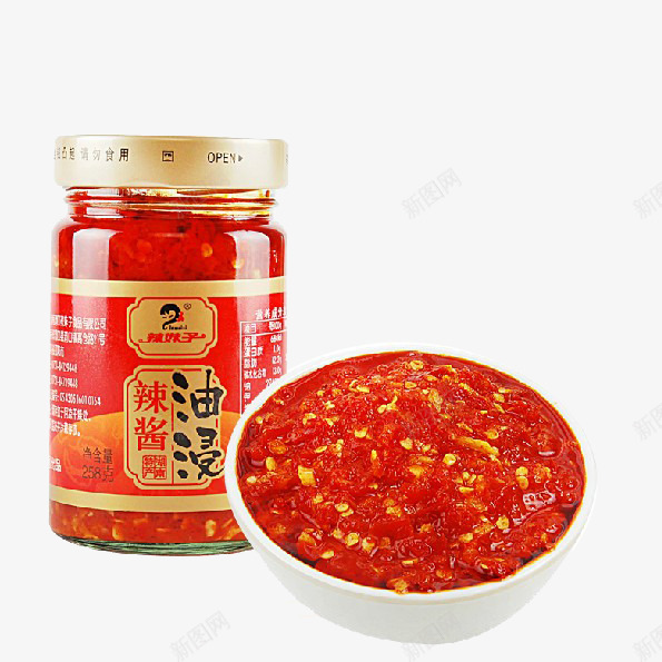 红色辣椒酱png免抠素材_88icon https://88icon.com 粮油副食 菜品配料 辣椒酱 酱料瓶 食品