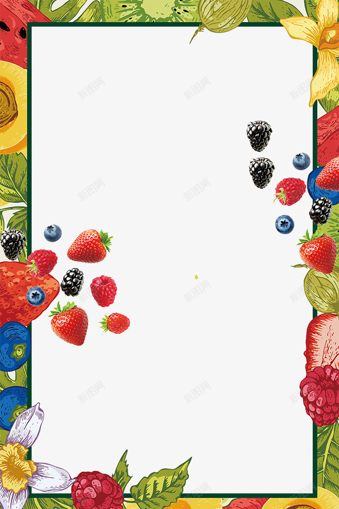 水果捞沙冰鲜果边框psd免抠素材_88icon https://88icon.com 冷饮 夏季甜品 水果 水果捞 水果捞沙冰 甜品 边框 饮料 鲜果
