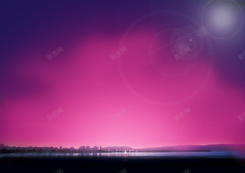 浪漫紫色天空河边png免抠素材_88icon https://88icon.com 创意天空背景 唯美紫色天空 天空 天空背景 浪漫紫色天空河边 紫色 紫色天空png 背景图