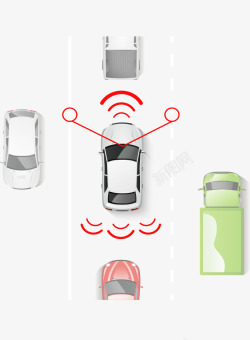 驾驶汽车互联网科技智能汽车矢量图高清图片