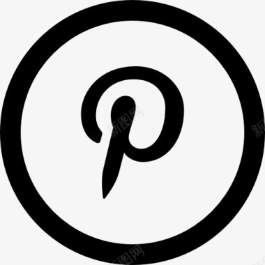 Pinterest的社会标志图标图标
