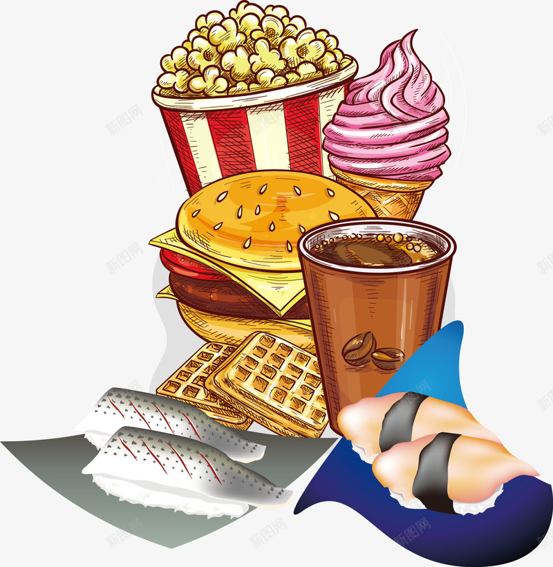 正餐和快餐png免抠素材_88icon https://88icon.com 亚洲美食 到家美食汇 日本美食 美食汇 美食汇活动 美食汇自助餐 西方快餐 西方美食 订购美食汇