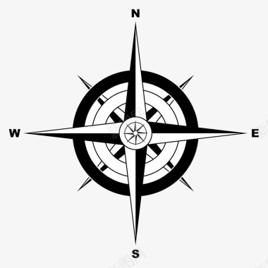 导航南北指针指引图案图标图标