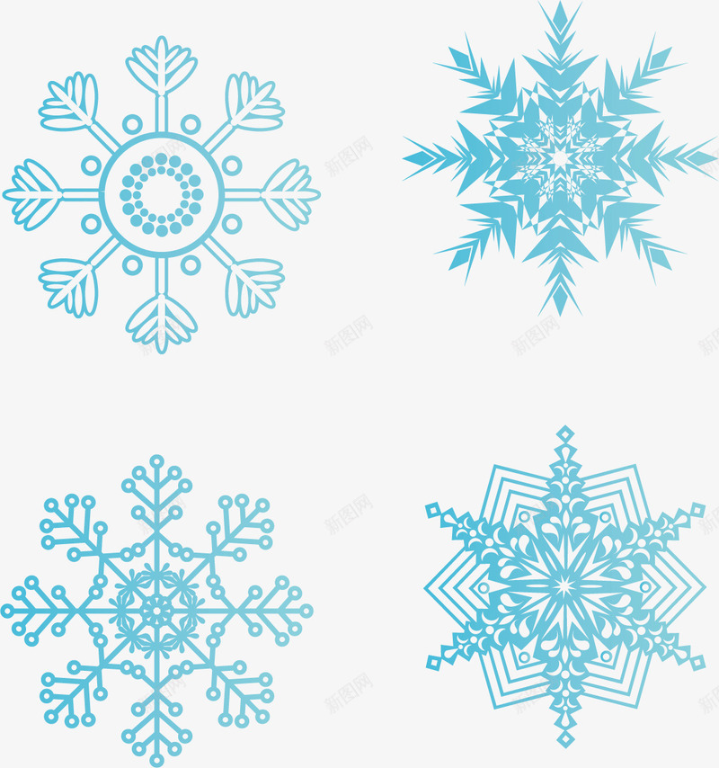 蓝色雪花png免抠素材_88icon https://88icon.com 冬天 漫天飞雪 矢量漫天飞雪素材 矢量飞雪 蓝色雪花 雪花素材