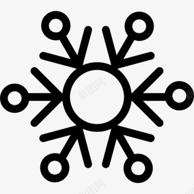 冬天的性格Snowflake图标图标