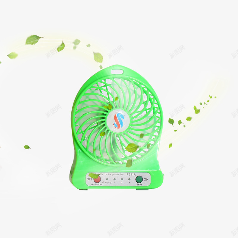 迷你绿色高端风扇png免抠素材_88icon https://88icon.com 实用型 小风扇 电器 绿色风扇 迷你型 高端迷你风扇