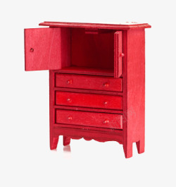 红色柜子红色小柜子高清图片