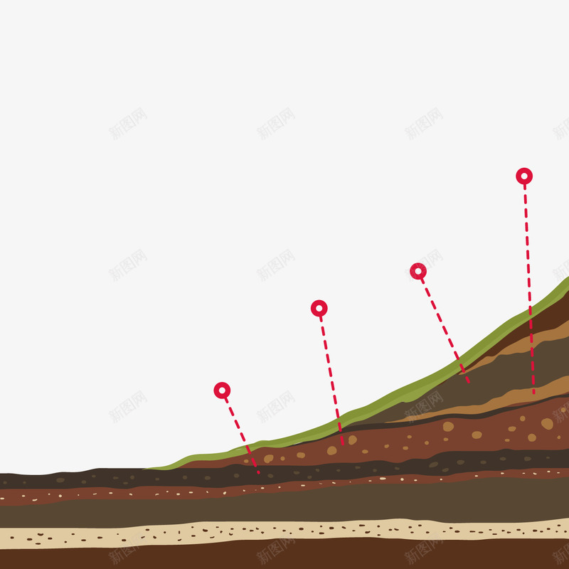 灰色土地层次png免抠素材_88icon https://88icon.com 分析 剖面 商务 土地 层次 数据 灰色 点线 自然