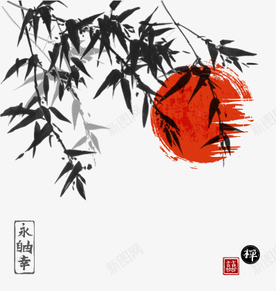 水墨山水竹子国画png免抠素材_88icon https://88icon.com 中国画 国画 墨迹 文化艺术 日本传统文化 日本水墨画 水墨山水竹子国画矢量素材 水墨竹子 水墨竹子模板下载 矢量素材 笔触 绘画 青竹