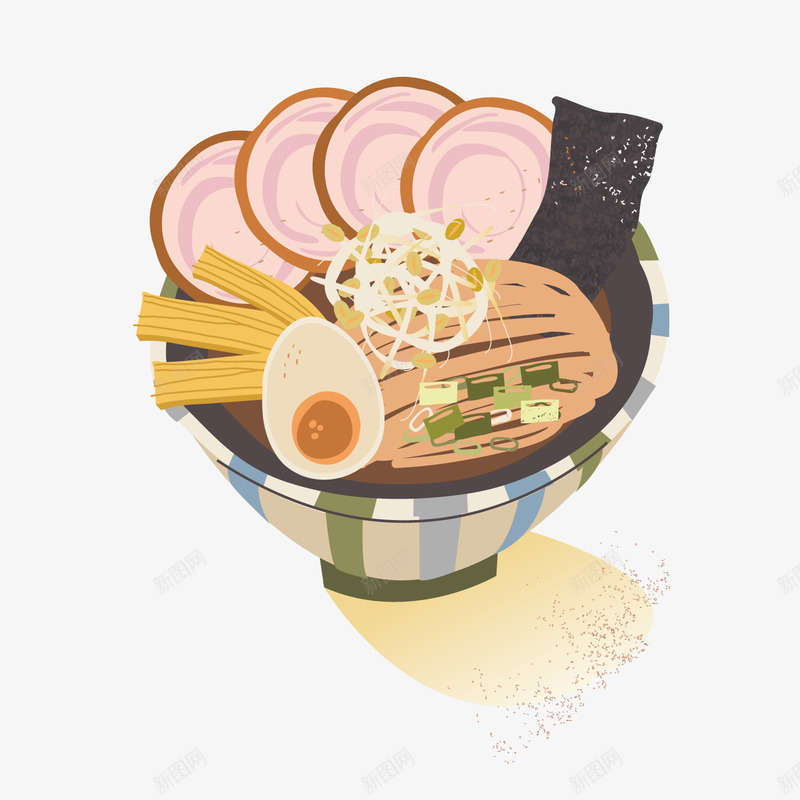 彩色扁平化麻辣烫元素矢量图ai免抠素材_88icon https://88icon.com 卡通插画 彩色 扁平化 火腿肠 美食 肉类 食物 鸡蛋 矢量图