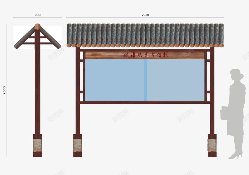 中国风宣传栏png免抠素材_88icon https://88icon.com 中国风 健康教育宣传栏 宣传栏创意设计 宣传栏外观 矢量素材