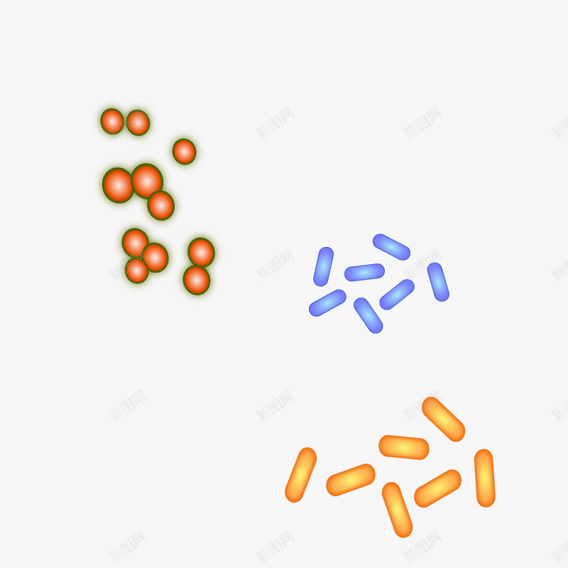 细菌生物矢量图ai免抠素材_88icon https://88icon.com 圆形生物 高清 矢量图