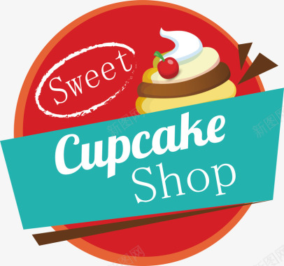 现代创意蛋糕店logo图标图标