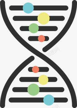 染色体元素矢量图素材