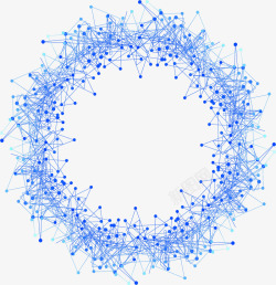 科技节点蓝色科技结构标题框高清图片