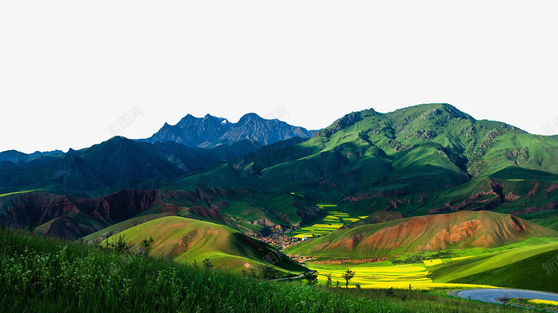 祁连山风景区png免抠素材_88icon https://88icon.com 旅游景区 祁连山 祁连山风景区 著名景点