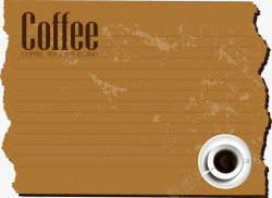 复古怀旧咖啡装饰纸张背景素材