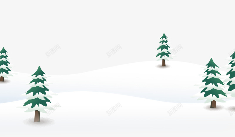 冬季树上的雪png免抠素材_88icon https://88icon.com 冬天的标志 冬季下雪 动漫雪景 雪地场景 雪地里的树