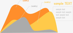 彩色商务数据图表插画矢量图素材