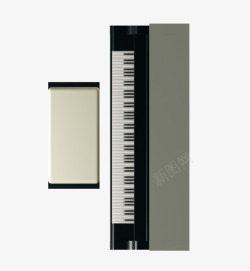 彩平图户型图灰色电子琴乐器素材
