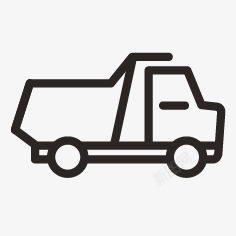 自卸车汽车用品车货物垃圾车搬运工自卸图标高清图片