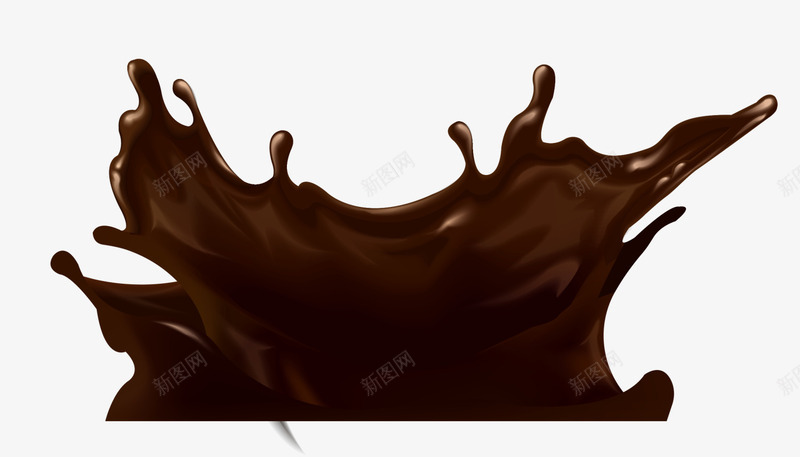 咖啡色巧克力汁png免抠素材_88icon https://88icon.com 咖啡色汁液 巧克力汁 甜品 甜食 美味巧克力 装饰图案