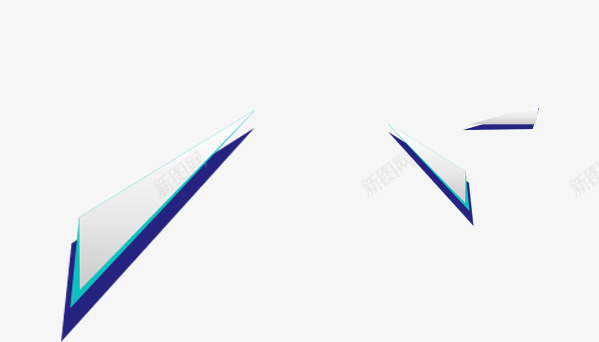 几何立体线条三角块png免抠素材_88icon https://88icon.com 三角块 几何 立体 线条