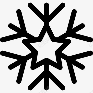 冬天的雪Snowflake图标图标