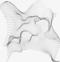 抽象结构科技波点背景矢量图高清图片